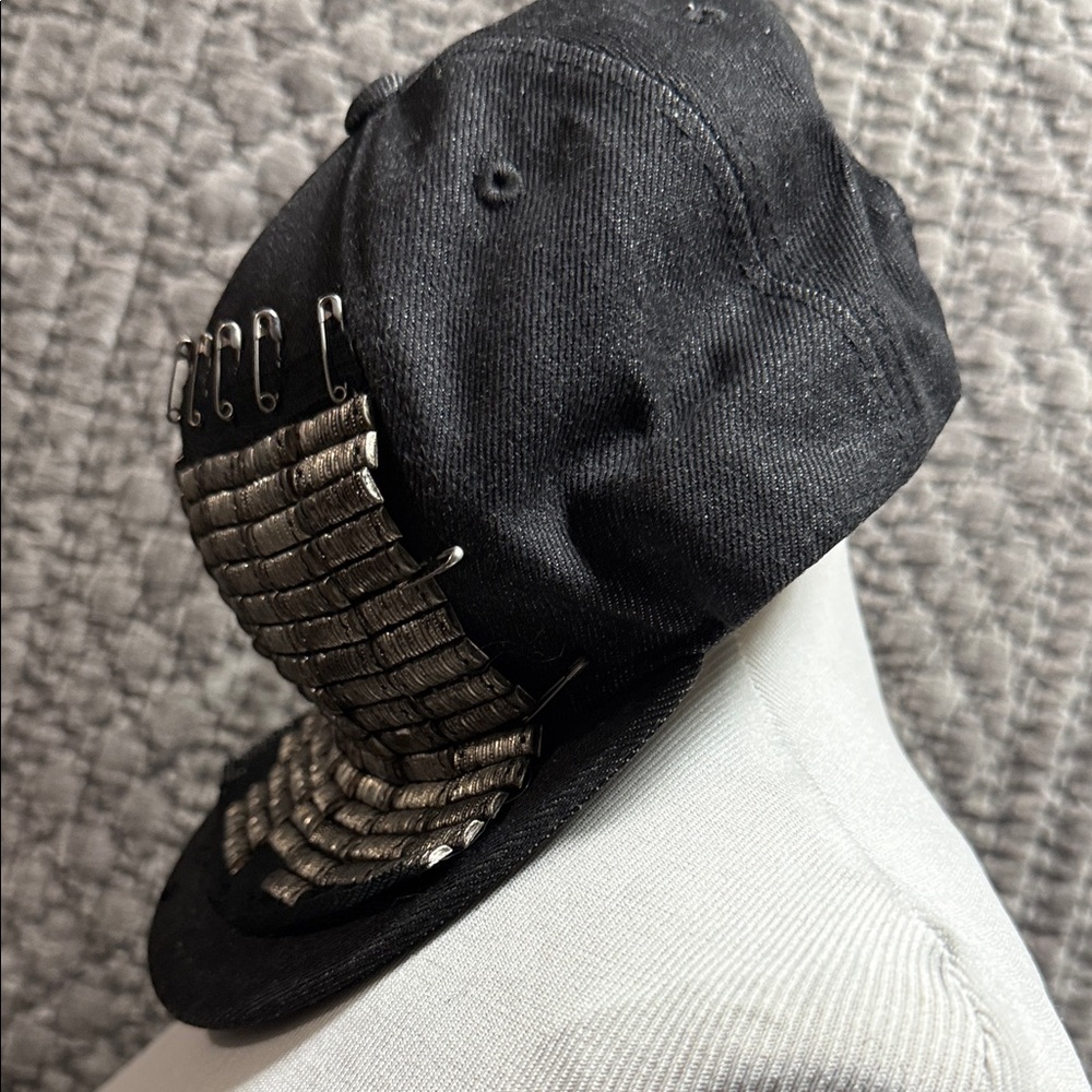 Black and Silver Embellished Men's Hat - Picture 4 of 9